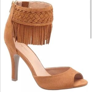 Size 12 Boho fringe Lane Bryant heels